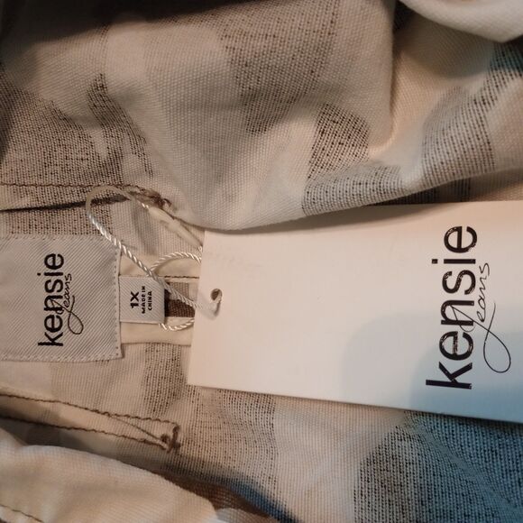 Kenzie Jeans Camo Utility Jacket. 1X NWT Green/Gray Full Zip. Chore Military - Picture 5 of 9